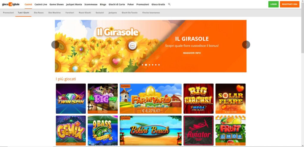 gioco digitale recensione - home page